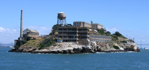 A view of Alcatraz Island today