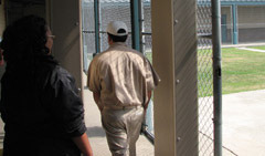 Inmate entering a federal prison