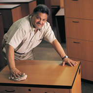 photo of a person working in the Office Furniture Group