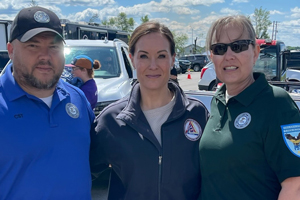 Lieutenant Governor Jacqueline Layne Coleman poses with BOP staff