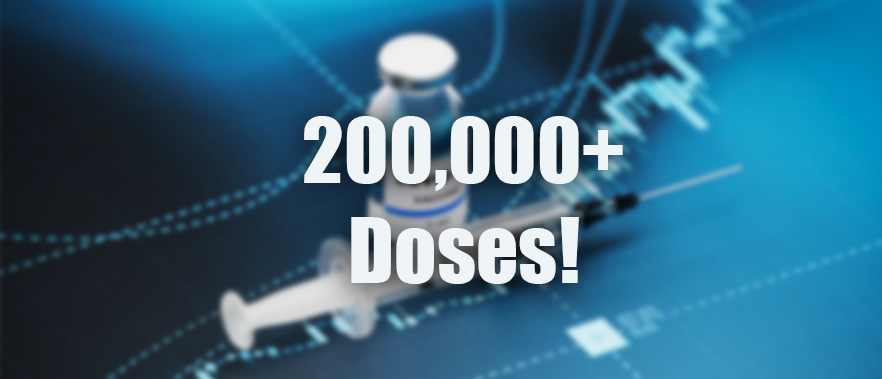 200,000 Doses of COVID-19 Vaccine Administered