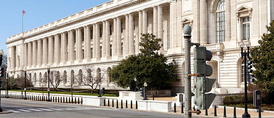 Image of the Russell Senate Office Building.