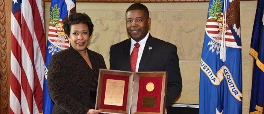 Director Samuels Receives DOJ's Highest Award